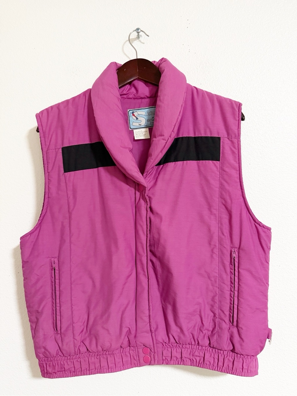 Vintage 80s Skimo Puffer Vest Pink Size M